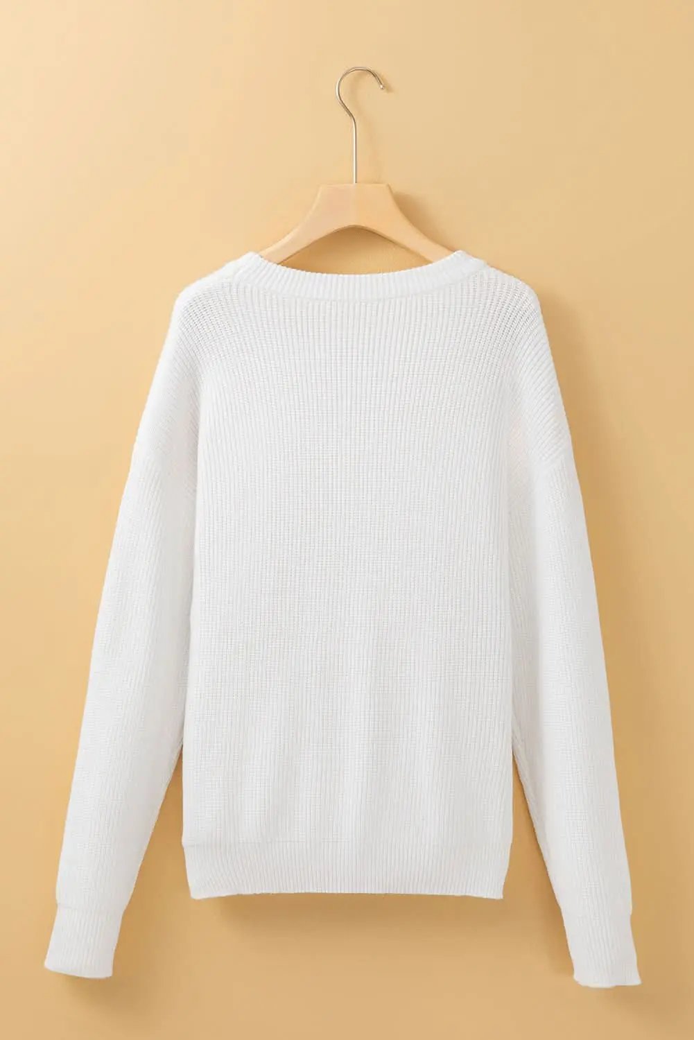 Cozy white pumpkin sweater - Love Salve